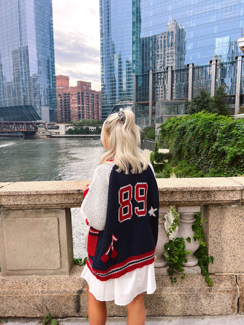 End Game Knit Jacket// Navy